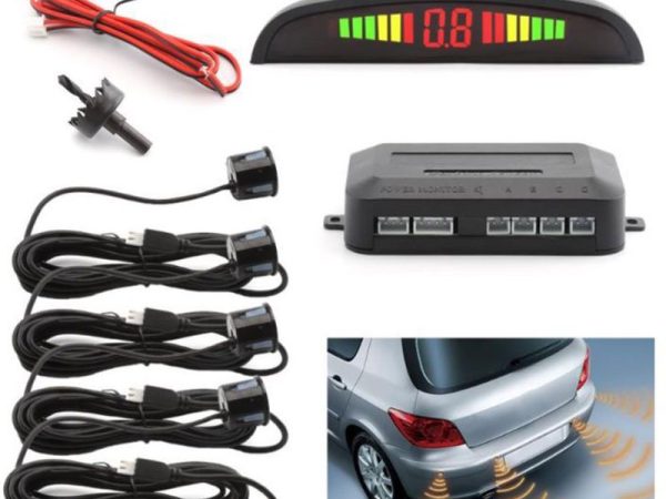 Rear Parking 4 Sensor System With Beeper and Display - Image 1