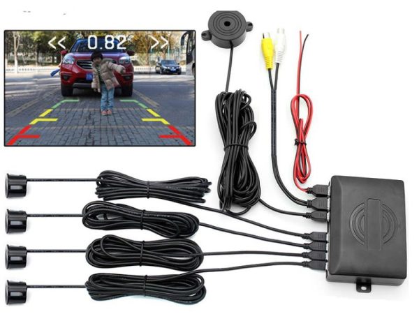 Rear 4 Sensor Parking System With OEM Monitor View