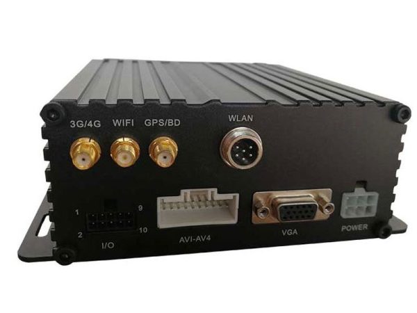 4 Channel MDVR Truck Recording System With 1TB Drive Back View