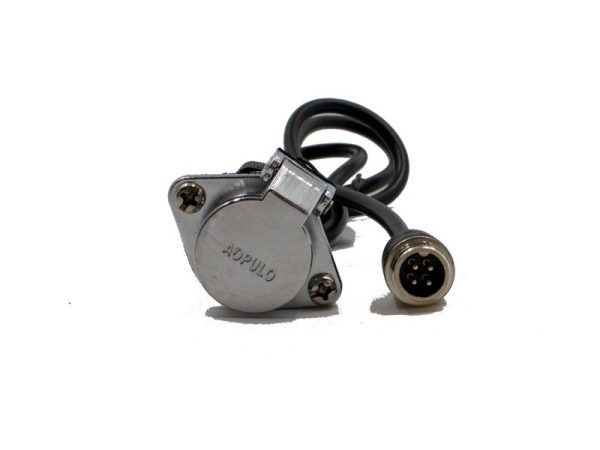 Heavy Duty Reverse Camera Trailer Cable Coil with 5PIN to 4PIN Male Connector