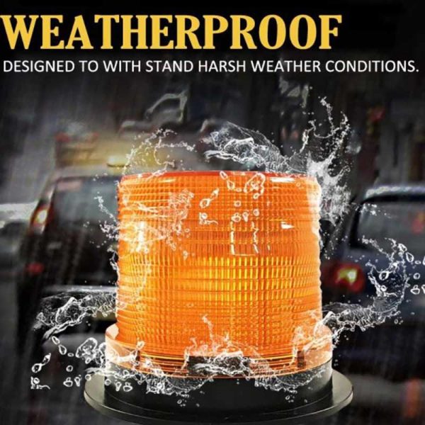 Elite Mini Amber LED Beacon Weatherproof Graphic