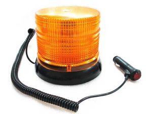 Elite Mini Amber LED Beacon Full View with Plug