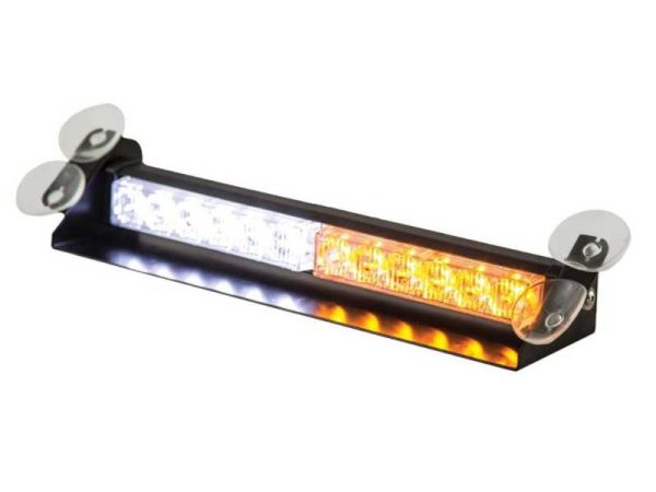 Elite Dash Mount LED Warning Lights (White & Amber)