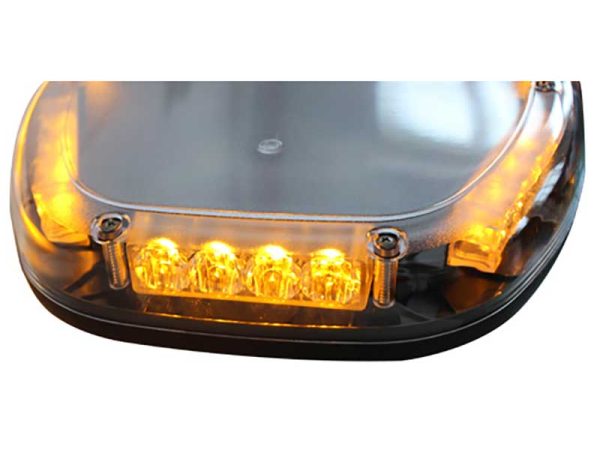 Elite Mid 587mm Magnetic Multi Pattern Amber LED Beacon Light Close Up