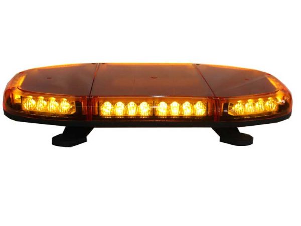 Elite Mid 587mm Magnetic Multi Pattern Amber LED Beacon Light Full View