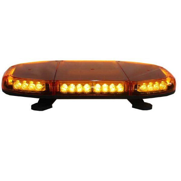 Elite Mid 587mm Magnetic Multi Pattern Amber LED Beacon Light Full View