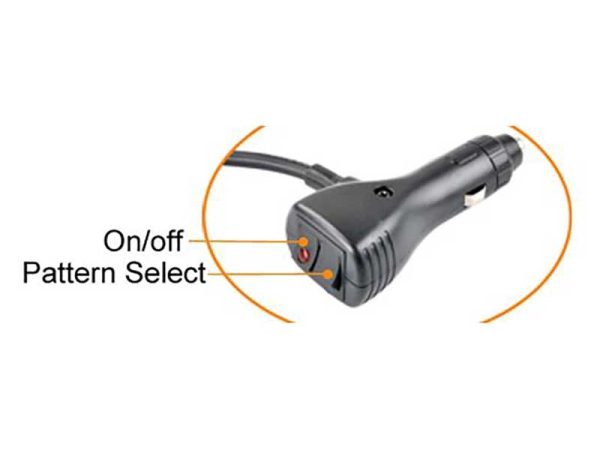 Elite High Brightness Small Low Profile LED Amber Beacon Plug