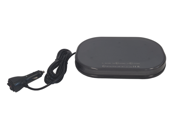 Elite High Brightness Small Low Profile Amber Beacon 248mm (L) x 172mm (W) x 37mm (H) - Image 3