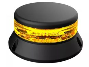 ELITE EVS-9310 Micro Amber LED Flashing Beacon SAE Class 1 Full View