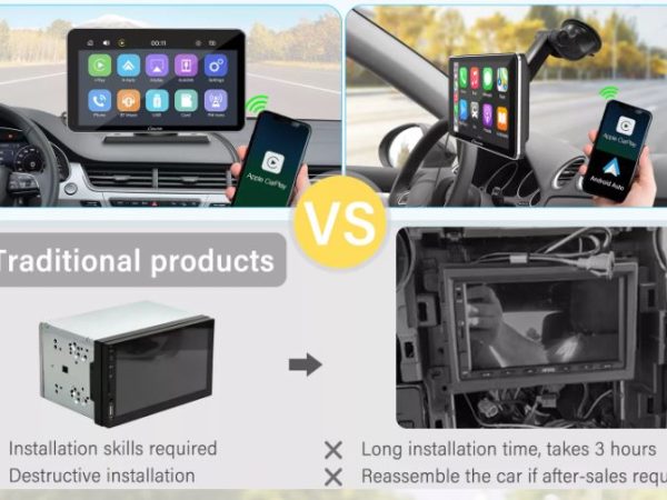 7 Inch HD Wireless Car Play Monitor for iOS and Android - Image 4