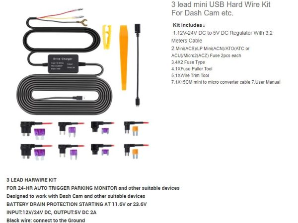 Dash Cam Hardwire Kit - Image 4