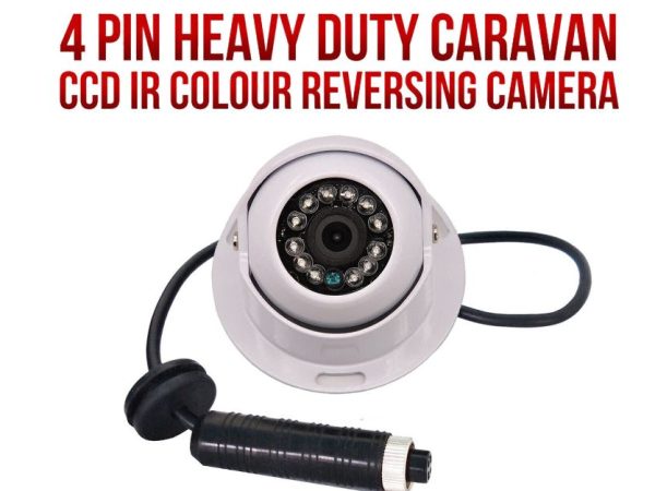 C-307W  WHITE MINI DOME CARAVAN/TRUCK CAMERA