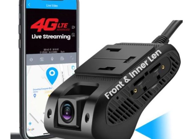 JC-261P FRONT AND INSIDE DASH CAMERA WITH BUILT-IN TRACKING + 4g