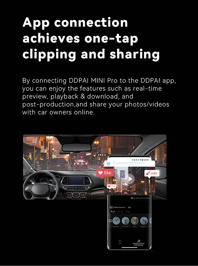 App connection achieves one-tap clipping and sharing.