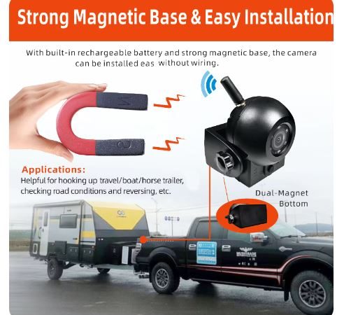 C-305WFHD  WiFi Reversing Camera with recharge battery - Image 3