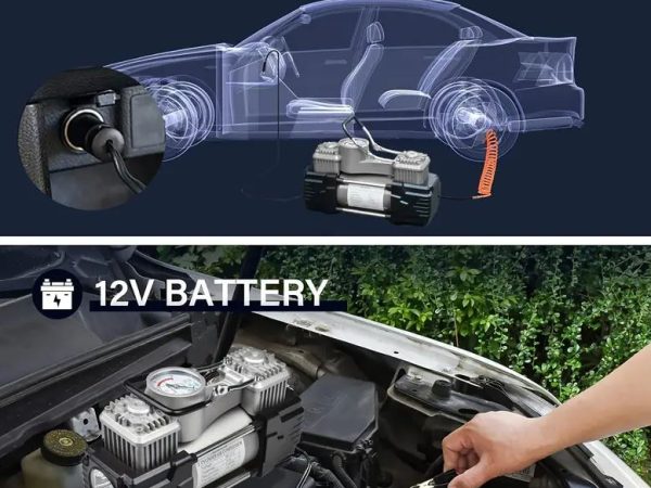 C-04S     12V 150PSI Car Air Compressor Portable Tyre Deflator Inflator Pump 4WD Car Truck - Image 3