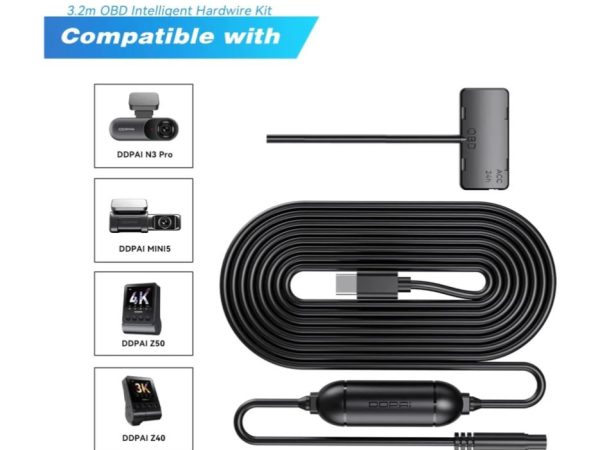 DDPAI OBD Hardwire Kit for N1 N3 N5 DUAL Z40 Z50 E5 MINI 2X - Image 5