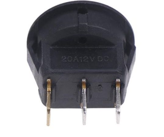 12V ILLUMINATED ROUND ROCKER SWITCH FOR FRONT PARKING SENSOR UNIVERSAL - Image 3