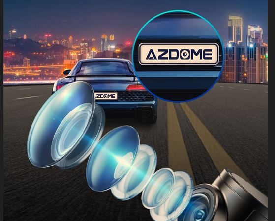 AZDOME M300S 4K+1080P Dual Dash Cam WiFi 6 GPS Front and Rear Parking Mode 64GB SD CARD + HARD WIRE KIT - Image 8